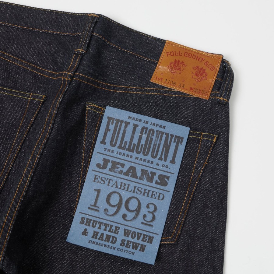 Clothing Full Count | Full Count 1108Xx 15.5Oz 'Plain Pocket' Regular Straight Jean - Raw