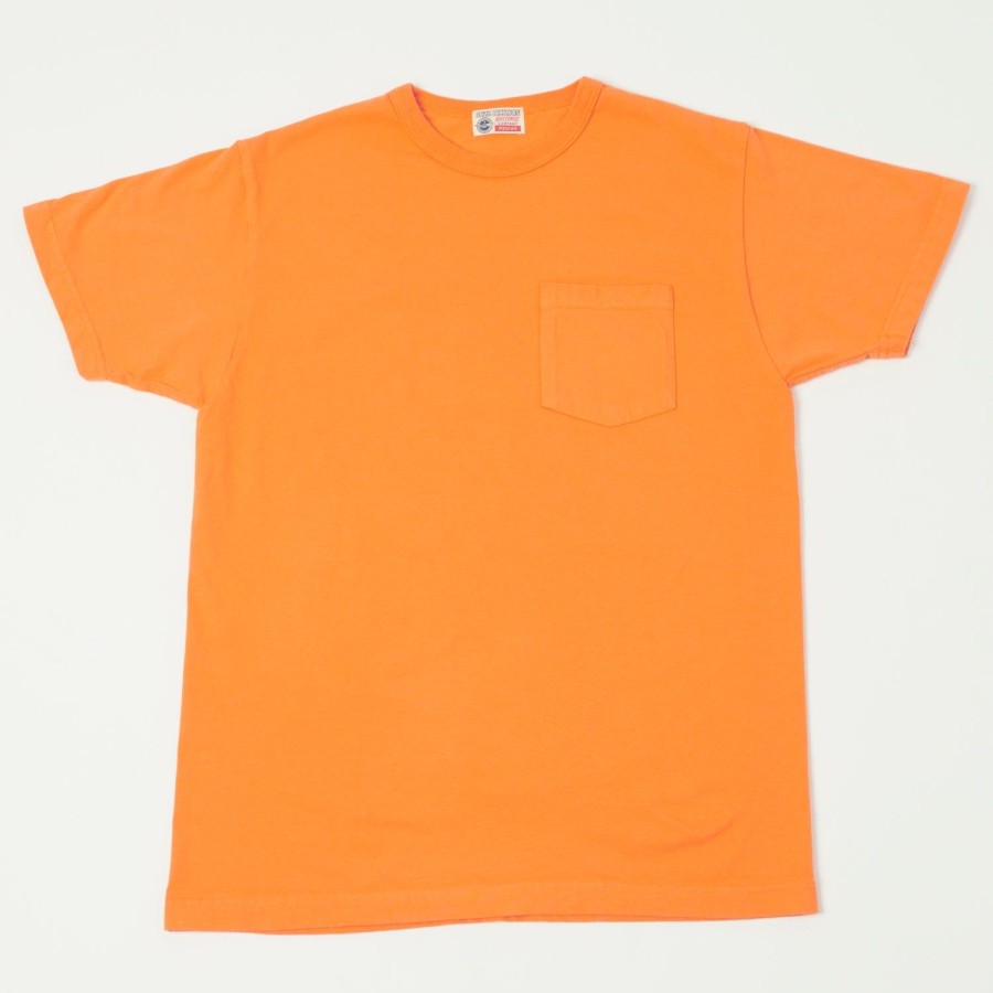 Clothing Buzz Rickson's | Buzz Rickson'S Loopwheel Pocket Tee - Orange