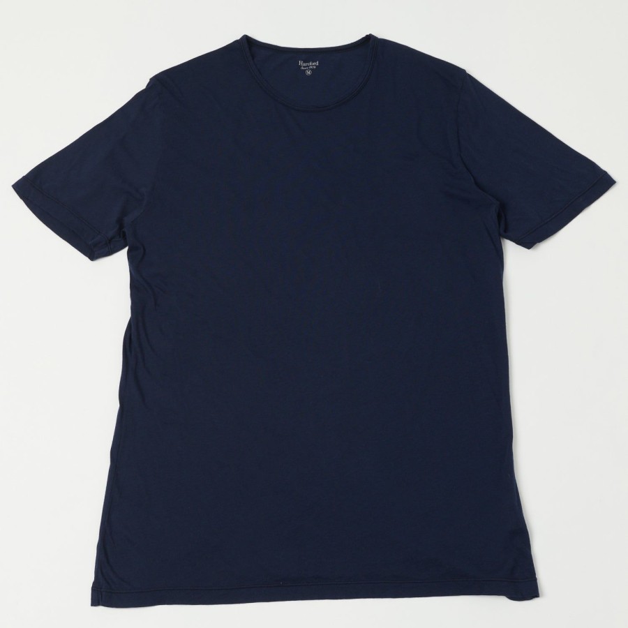 Clothing Hartford | Hartford Azz63301 Light Cotton Jersey T-Shirt - Navy