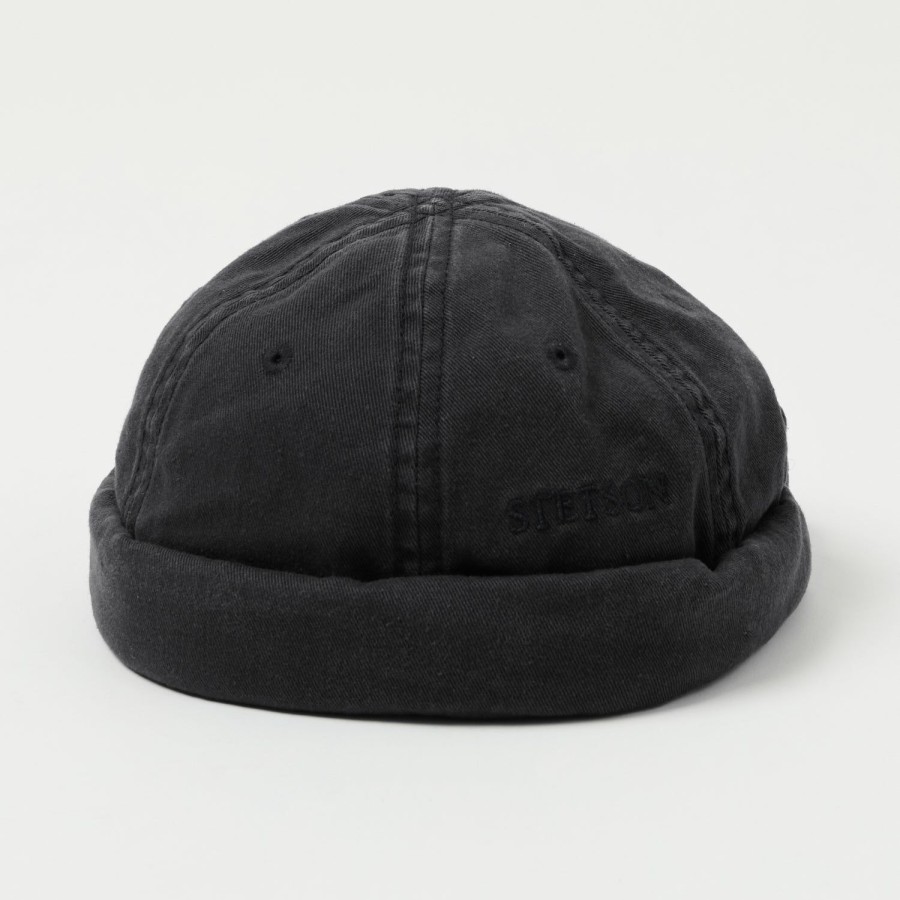 Accessories Stetson | Stetson 8831101-1 Cotton Docker Cap - Black