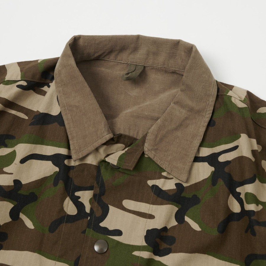 Clothing Gorouta | Gorouta 0311 Ripstop Camo Jacket - Camo