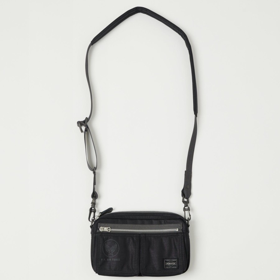 Accessories Porter - Yoshida & Co. | Porter-Yoshida & Co. Flying Ace 2-Way Shoulder Bag - Black