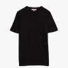 Clothing Merz b. Schwanen | Merz B. Schwanen 2W15 Classic Crew Neck Tee - Deep Black