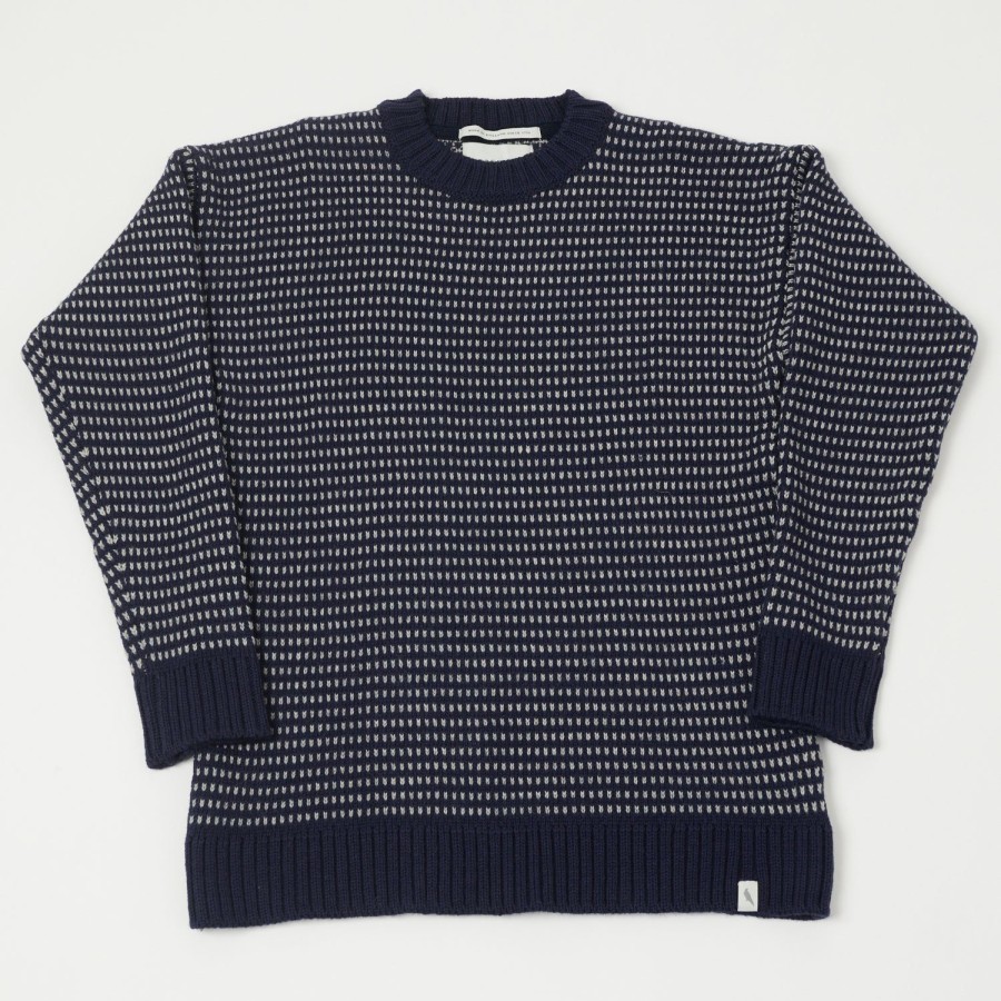 Clothing Peregrine | Peregrine Bantham Crew Neck Jumper - Navy