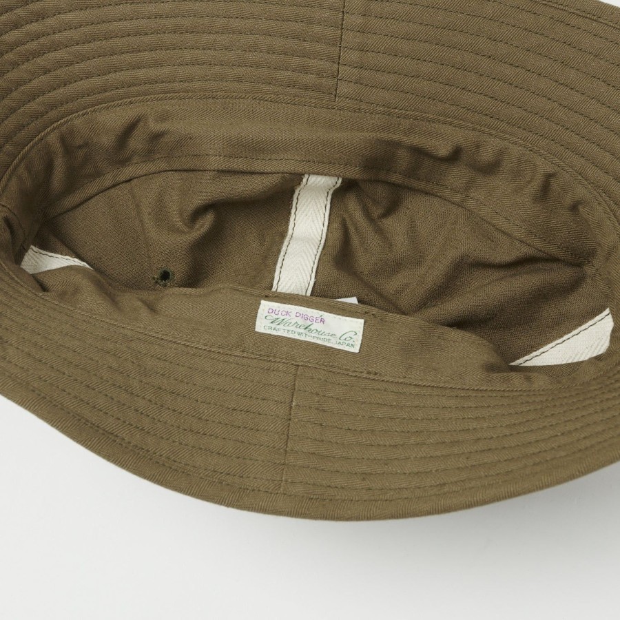 Accessories Warehouse & Co | Warehouse 'Duck Digger' 5200 U.S Army Herringbone Hat - Tan Raw