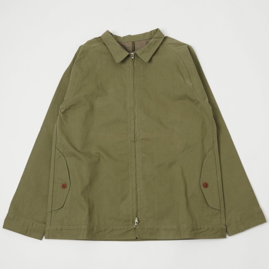 Clothing Gorouta | Gorouta 0314 Zip Jacket - Olive