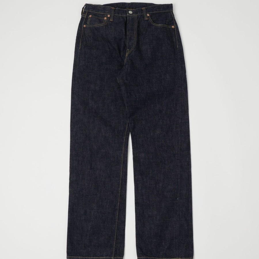 Clothing Full Count | Full Count 0106W 13.7Oz 'Plain Pocket' Loose Straight Jean - One Wash