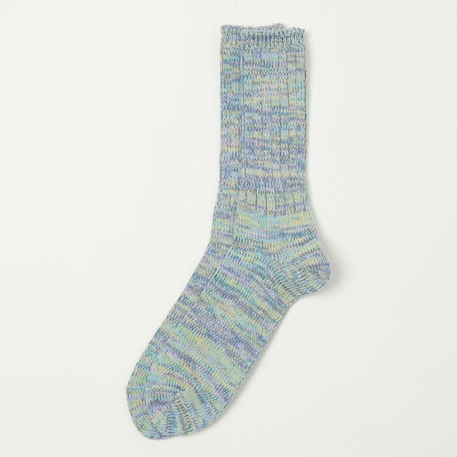 Accessories Anonymous Ism | Anonymous Ism 5 Colour Mix Crew Socks - Sax