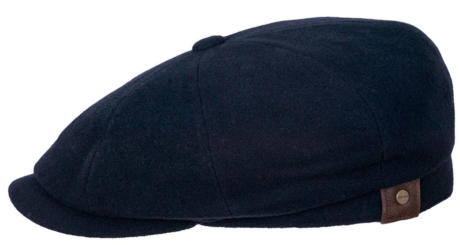 Accessories Stetson | Stetson 6840101-21 Hatteras Wool/Cashmere Flat Cap - Navy Blue