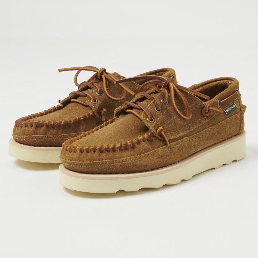 Footwear Sebago | Sebago 'Keuka' Suede Moc Shoe - Beige Camel