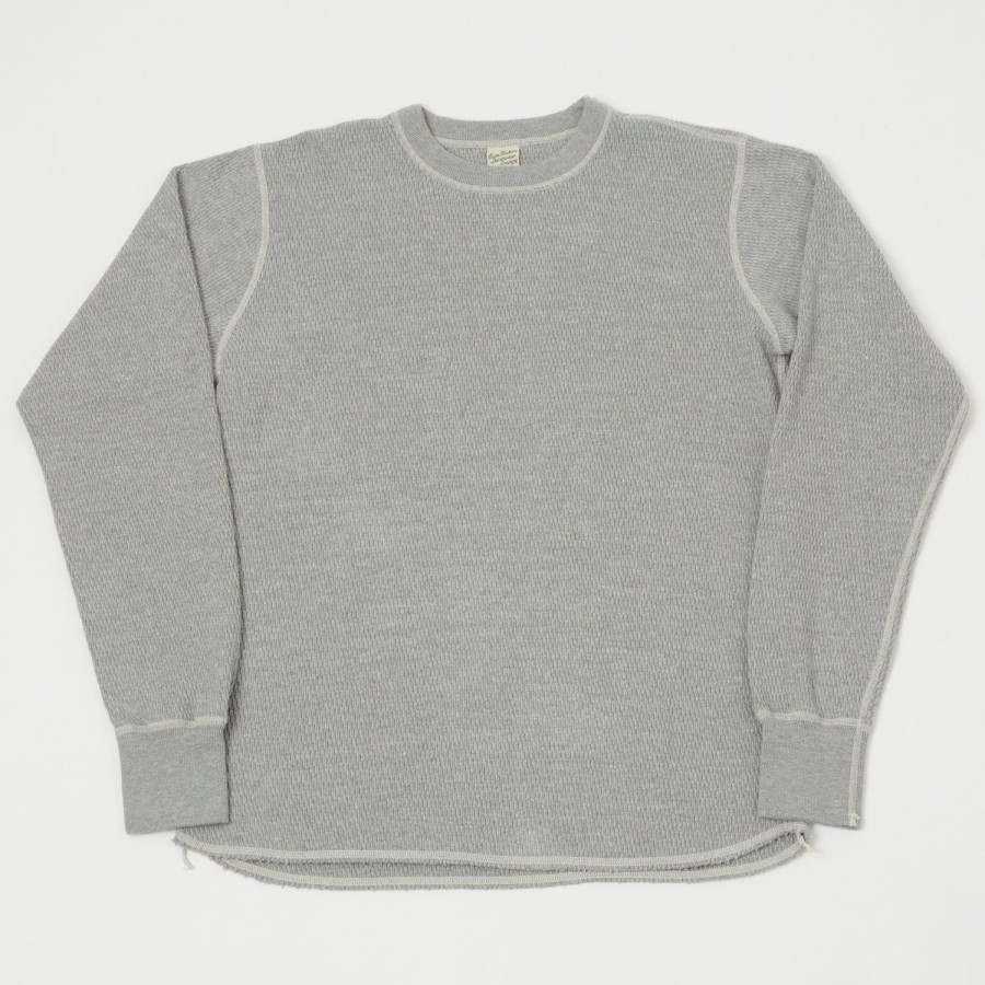 Clothing Buzz Rickson's | Buzz Rickson'S L/S Thermal Tee - Heather Grey