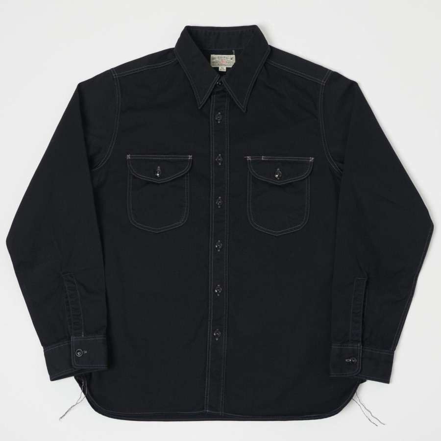 Clothing Buzz Rickson's | Buzz Rickson'S Herringbone Work Shirt - Black