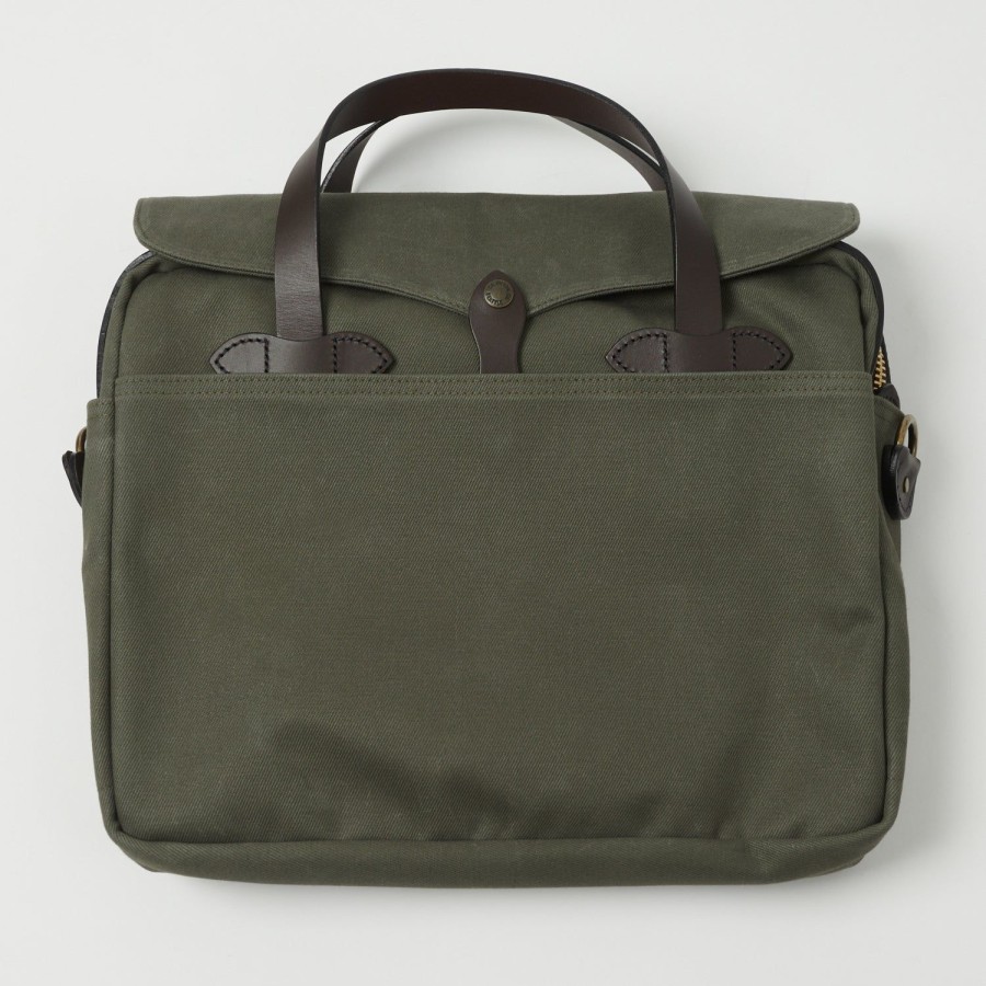 Accessories Filson | Filson Rugged Twill Original Briefcase - Otter Green