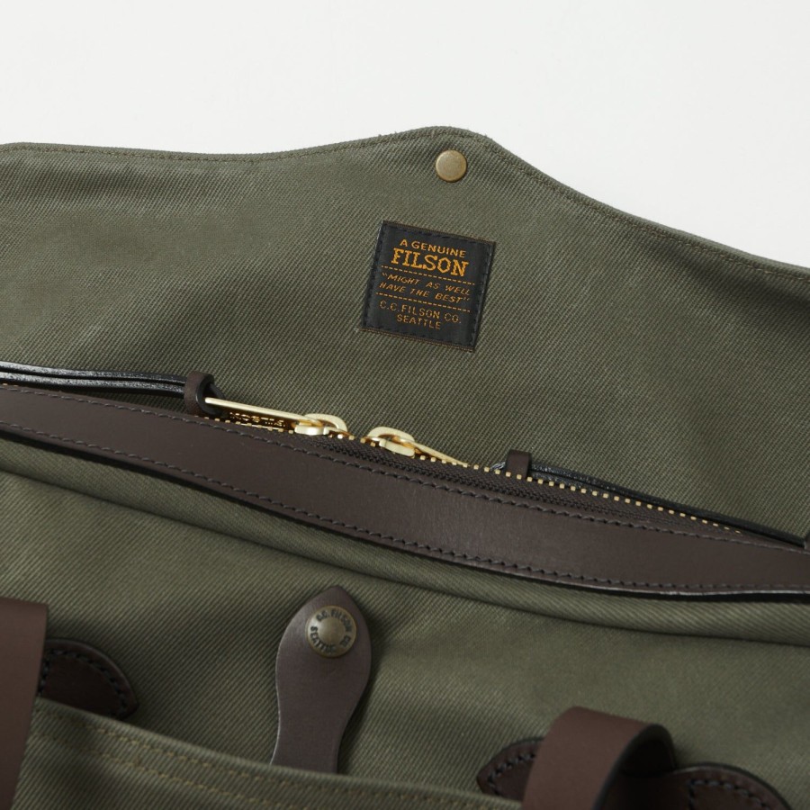 Accessories Filson | Filson Rugged Twill Original Briefcase - Otter Green