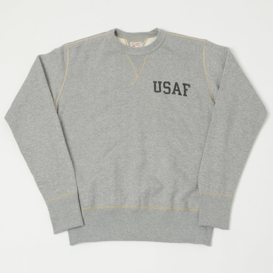 Clothing TOYS McCOY | Toys Mccoy Usaf Print Sweatshirt - Grey