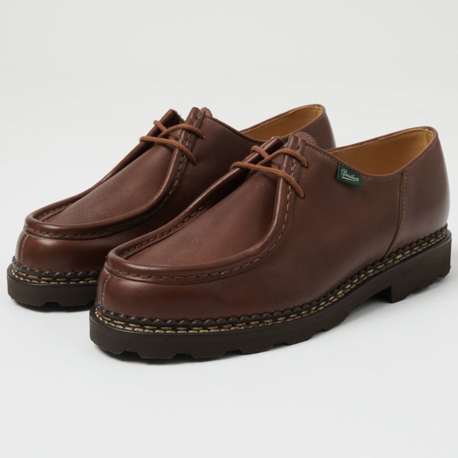 Footwear Paraboot | Paraboot Michael Marche Shoe - Brown Lisse Marron