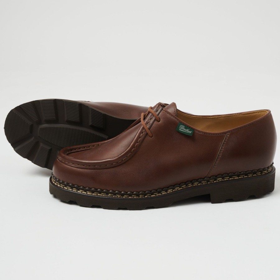 Footwear Paraboot | Paraboot Michael Marche Shoe - Brown Lisse Marron