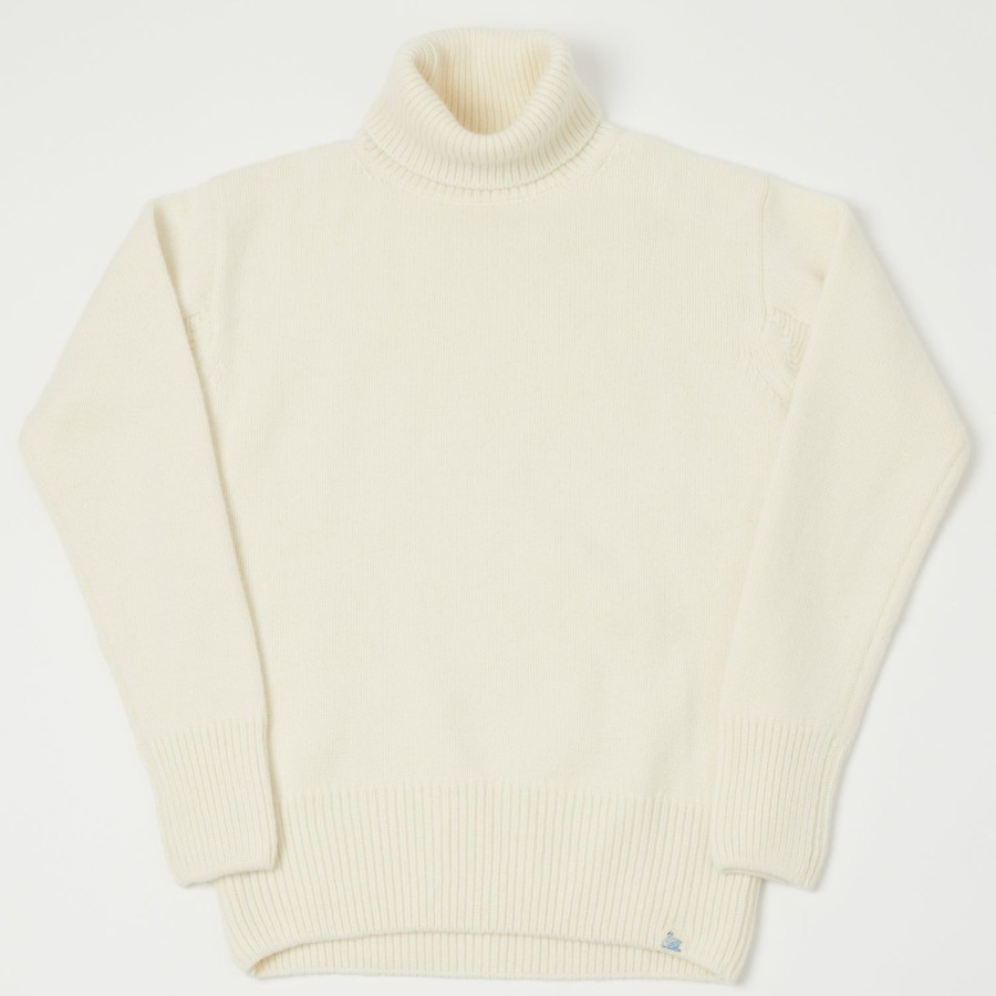 Clothing Merz b. Schwanen | Merz B. Schwanen Loct01 Turtleneck Knit Pullover - Nature