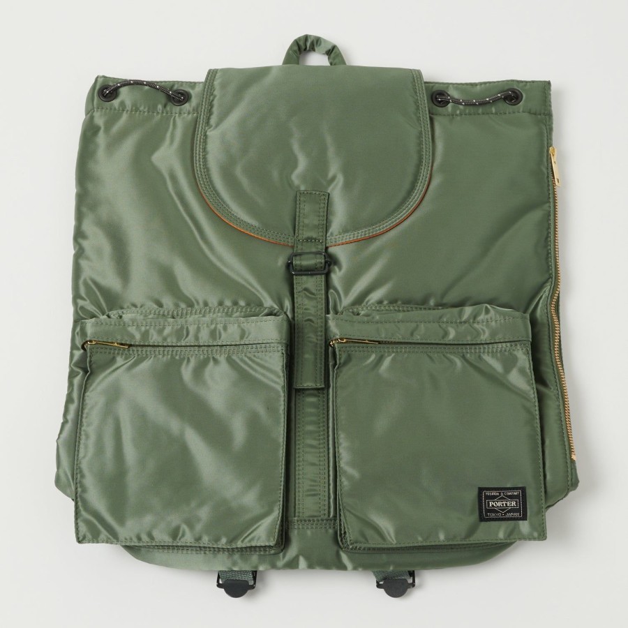 Accessories Porter - Yoshida & Co. | Porter-Yoshida & Co. Tanker Ruck Sack - Sage Green