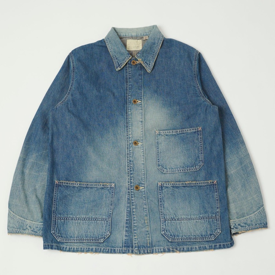 Clothing Full Count | Full Count 2015Hw-2 Denim Chore Jacket - Heavy Wash