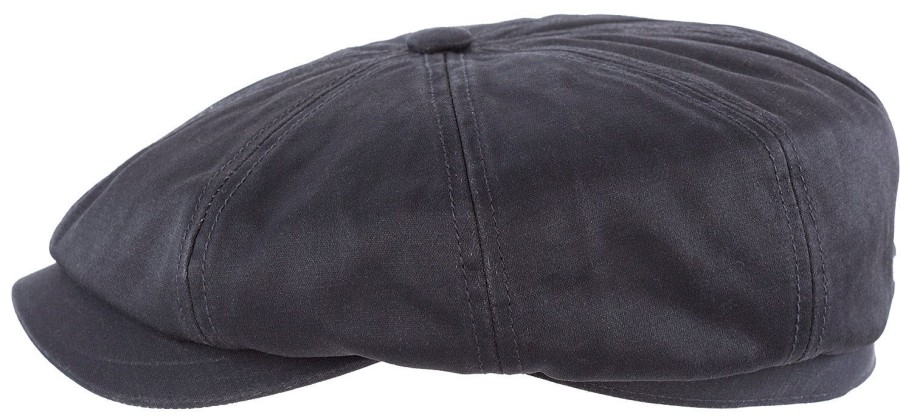 Accessories Stetson | Stetson 6841102-1 Hatteras Cotton Flat Cap - Black