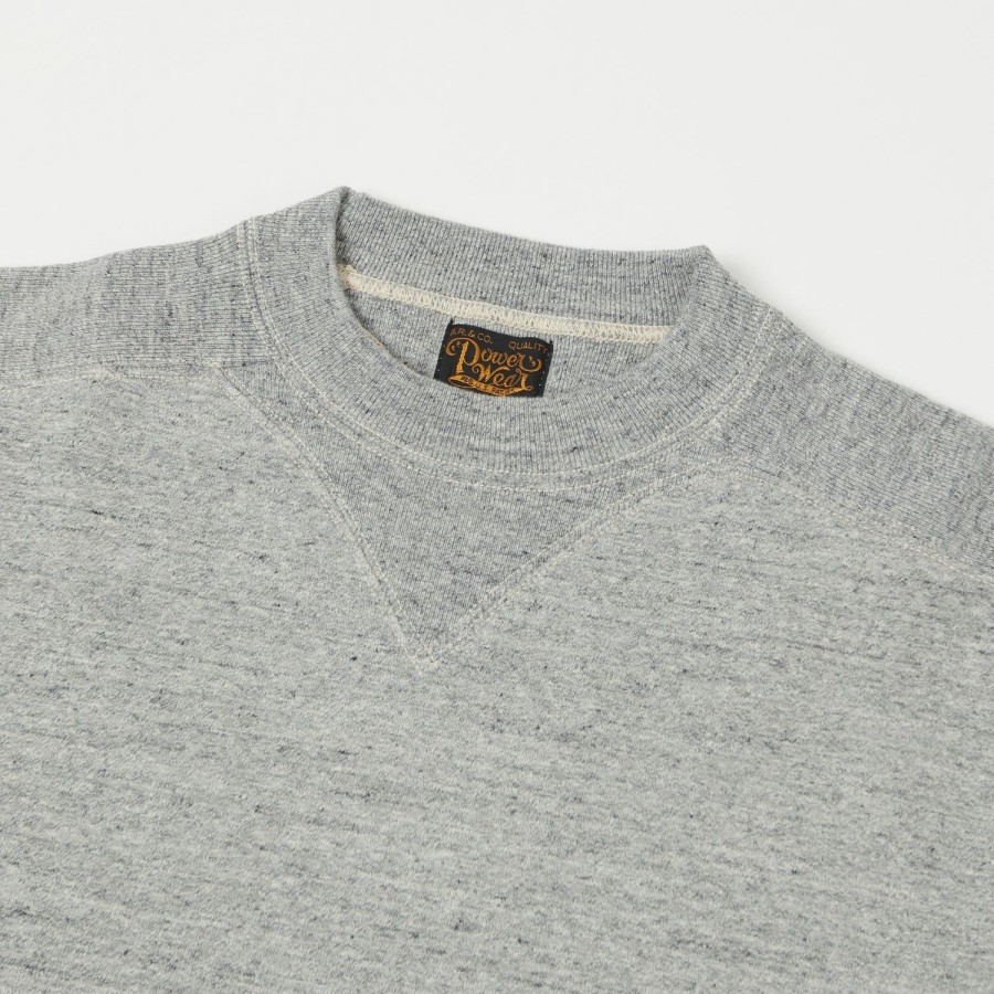 Clothing Freewheelers & Co | Freewheelers 2234009 Heavyweight Athletic Sweatshirt - Mix Grey