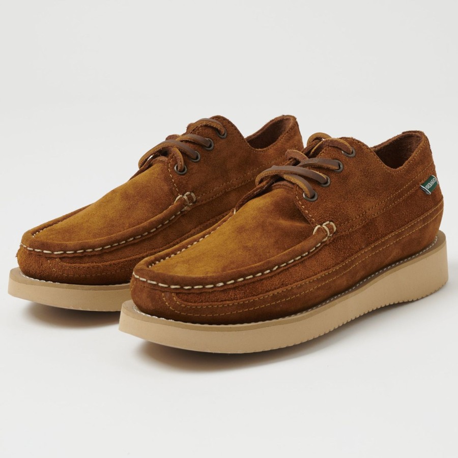 Footwear Sebago | Sebago 'Makwa' Suede Moc Shoe - Brown Cognac