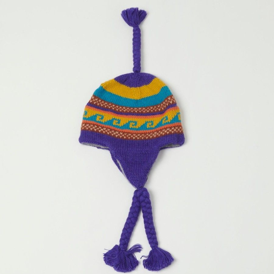 Accessories Chamula | Chamula Alpaca Chulio Hat - Purple