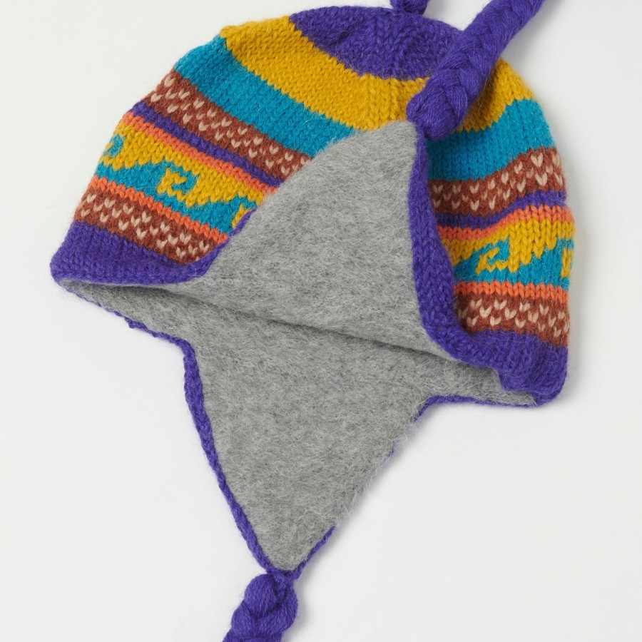 Accessories Chamula | Chamula Alpaca Chulio Hat - Purple