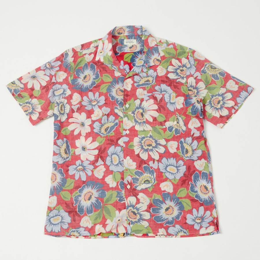 Clothing Hartford | Hartford Print Palm Shirt - Mc Red