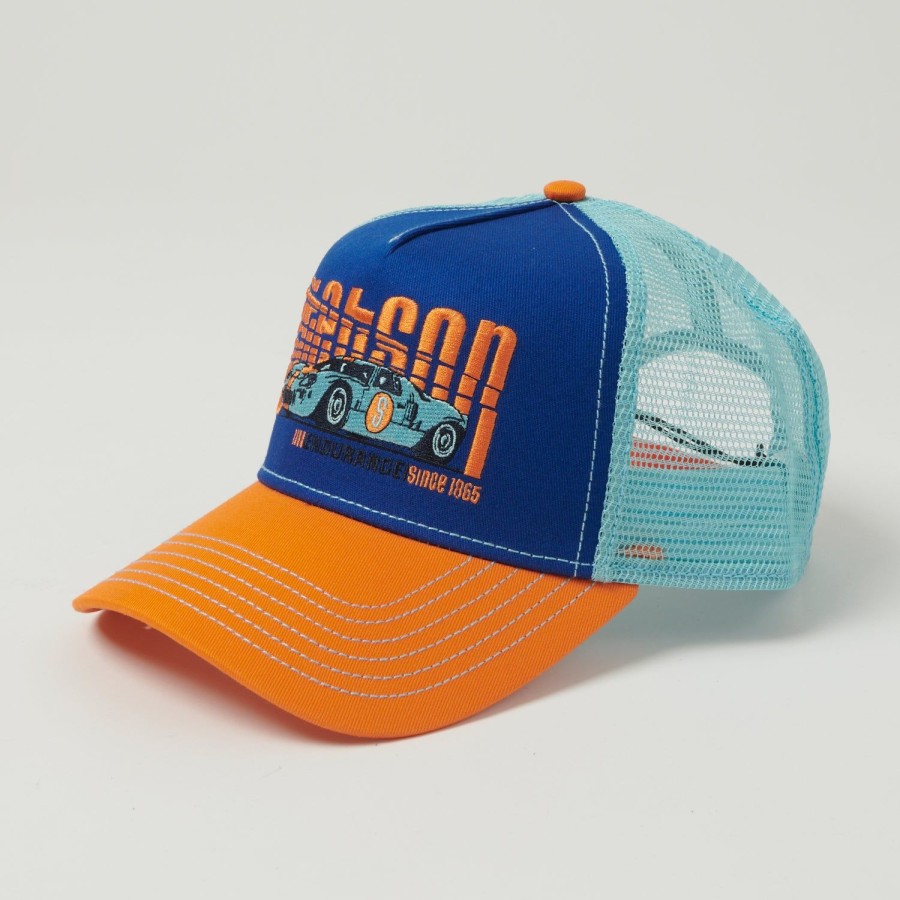 Accessories Stetson | Stetson 'Endurance' Trucker Cap - Orange/Blue