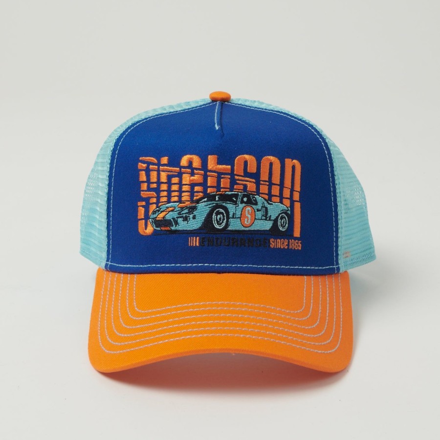 Accessories Stetson | Stetson 'Endurance' Trucker Cap - Orange/Blue