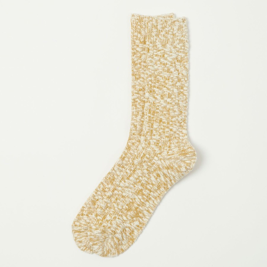 Accessories Anonymous Ism | Anonymous Ism Light Slub Crew Socks - Khaki