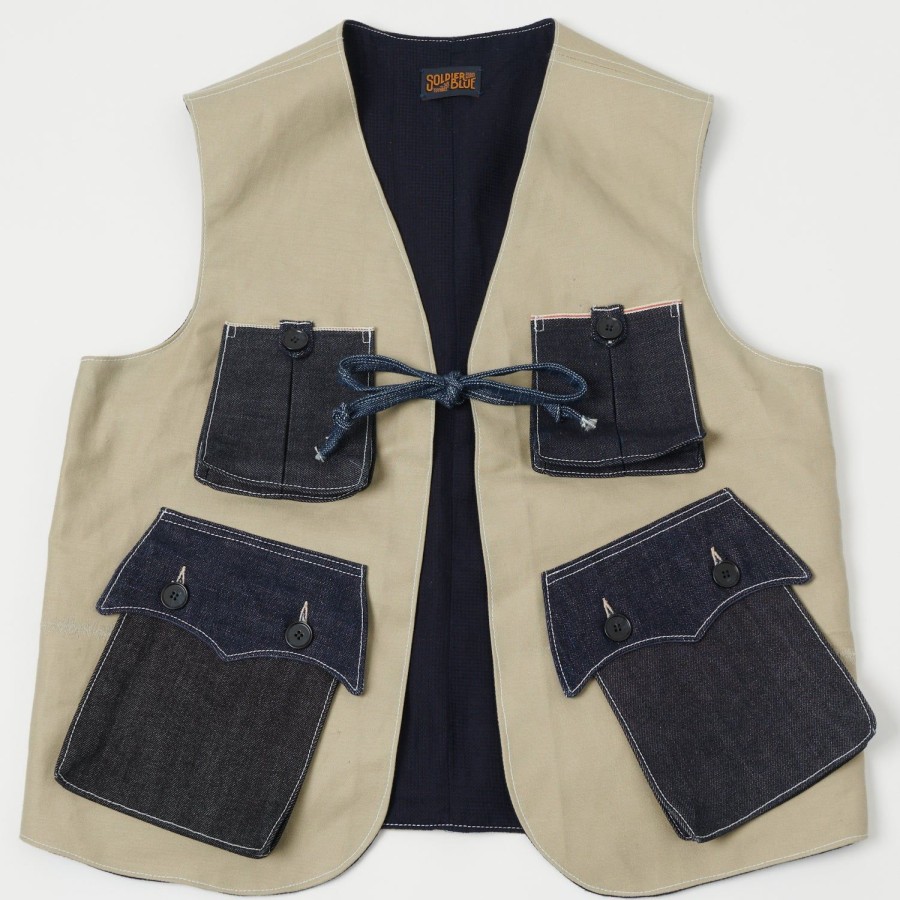 Clothing Soldier Blue | Soldier Blue Toynbee Utility Vest - Ivory Melange