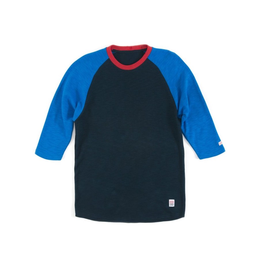 Clothing Topo Designs | Topo Designs Baseball Tee - Navy/Royal