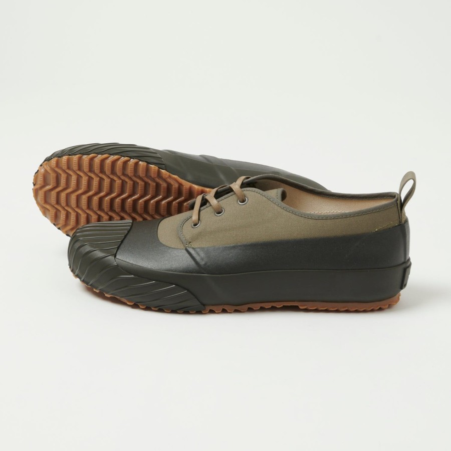 Footwear Moonstar | Moonstar Alweather Low Canvas/Rubber Sneaker - Olive