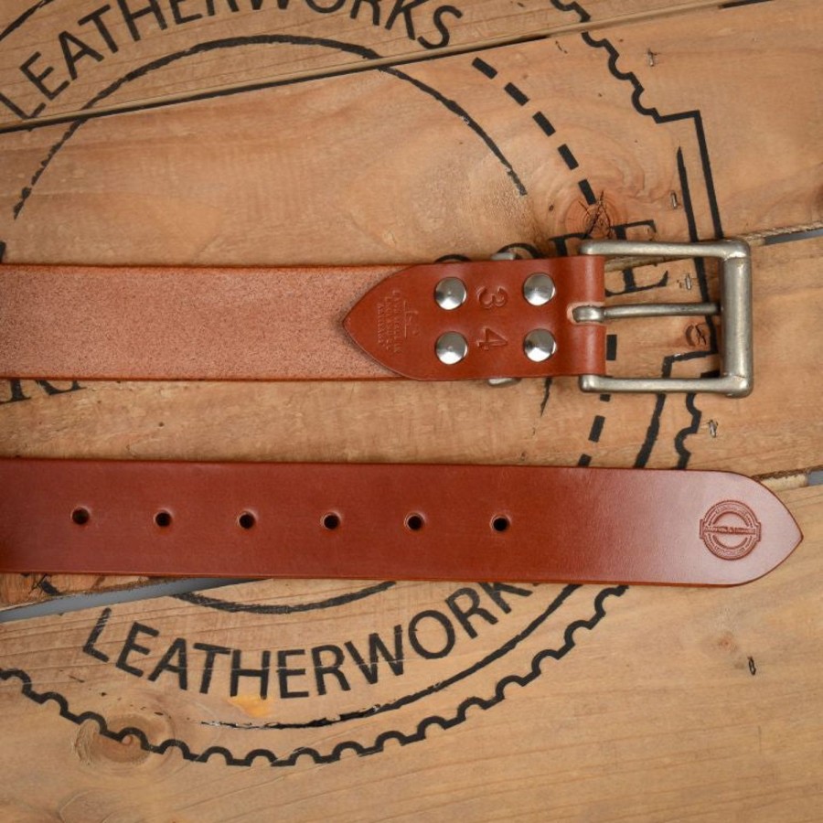 Accessories Barnes & Moore | Barnes & Moore Garrison Belt - Chestnut/Nickel