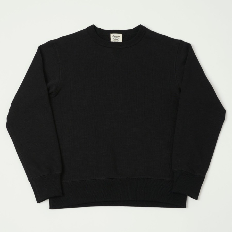 Clothing Jackman | Jackman Jm7292 Gg Crewneck Sweatshirt - Black