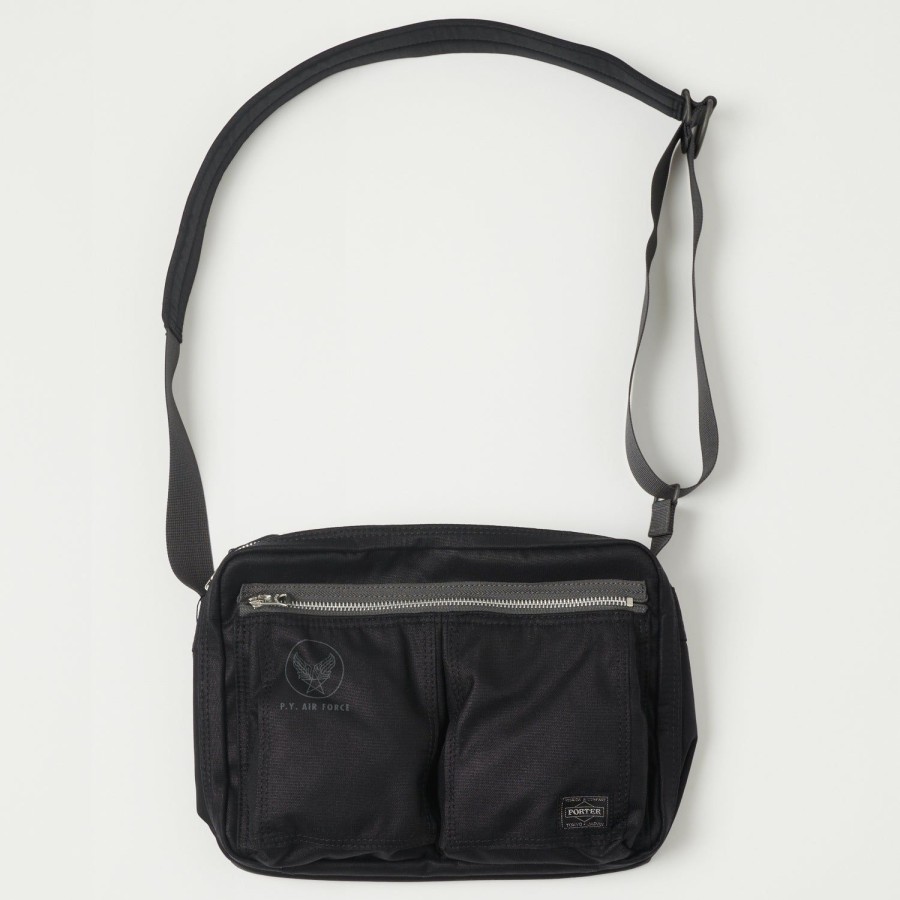 Accessories Porter - Yoshida & Co. | Porter-Yoshida & Co. Flying Ace Shoulder Bag - Black