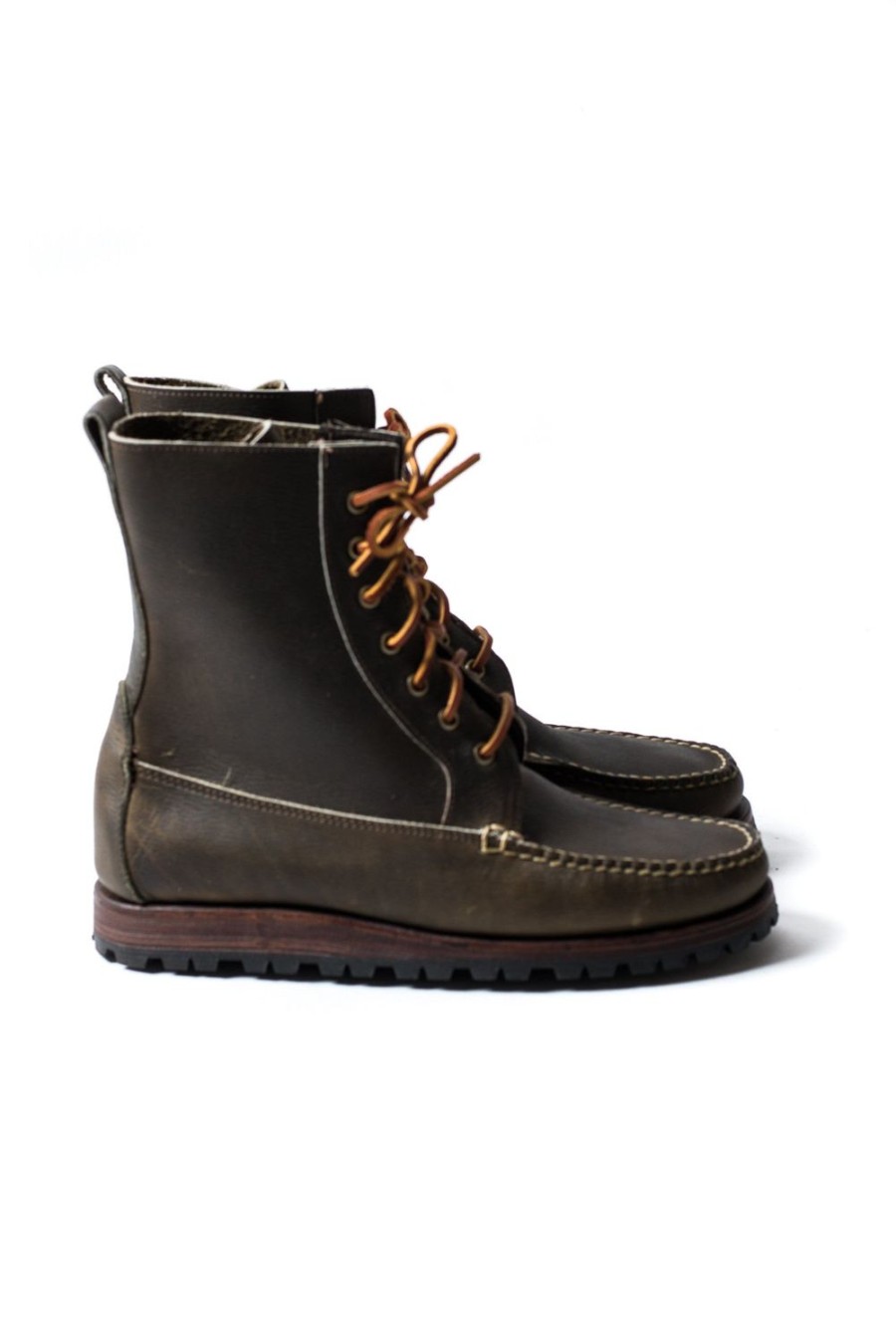 Footwear Eastland Shoes | Eastland Wildwood Boots Dark Olive