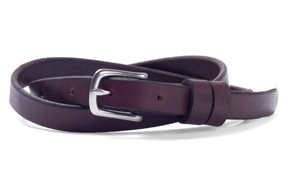 Accessories Tanner Goods | Tanner Goods Narrow Belt Dark Oak