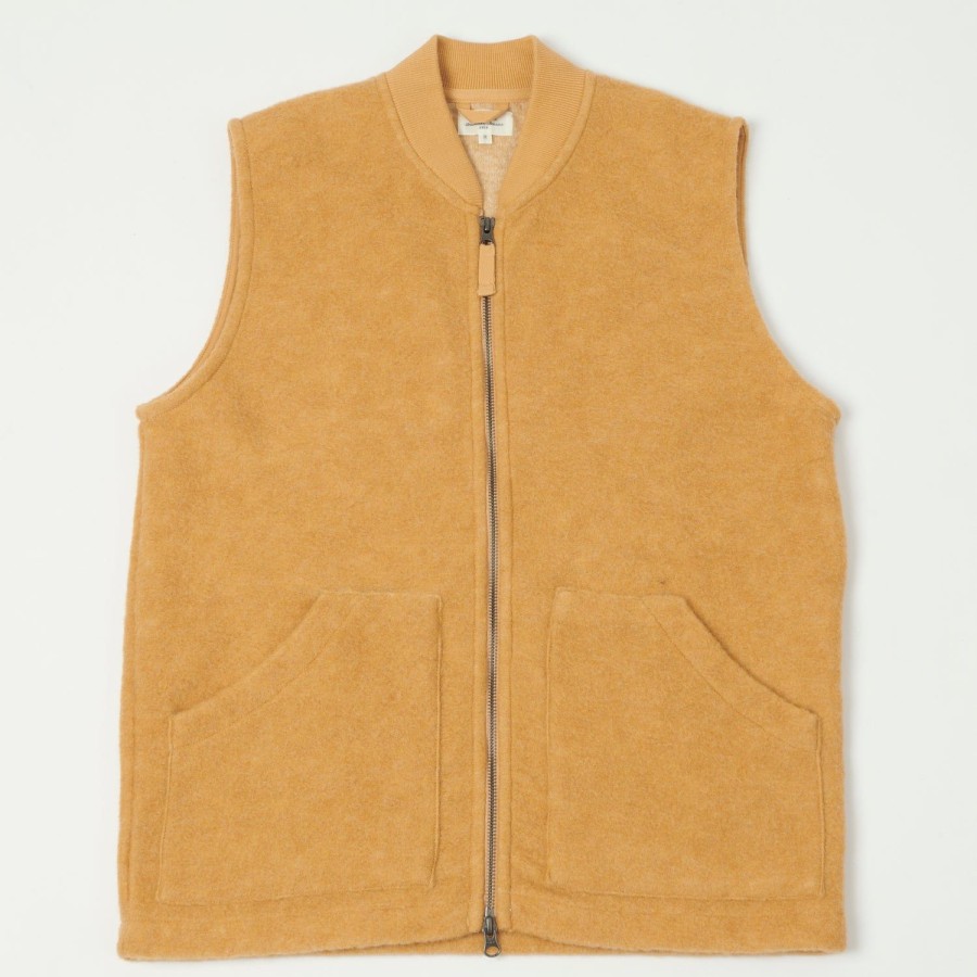 Clothing Hartford | Hartford Knitted Wool Vest - Mustard