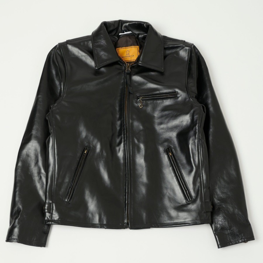 Clothing Shangri-La Heritage | Shangri-La Heritage 'Varenne' Horsehide Leather Jacket - Black