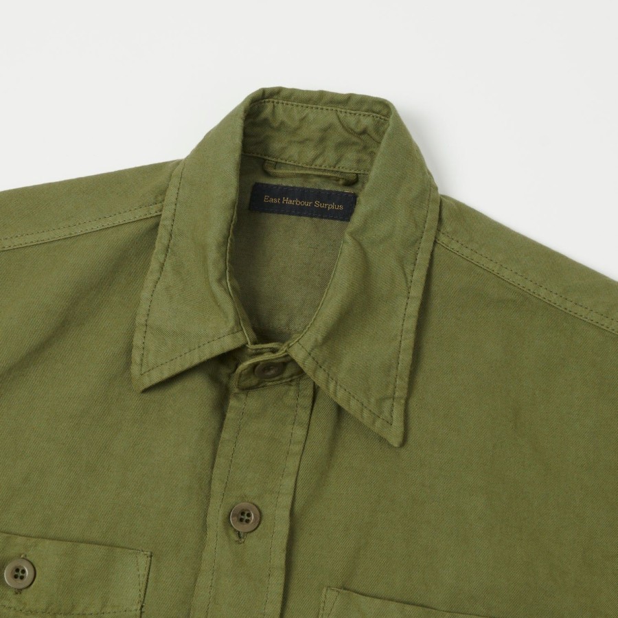 Clothing East Harbour Surplus | East Harbour Surplus 'Dickies 394' Overshirt - Green