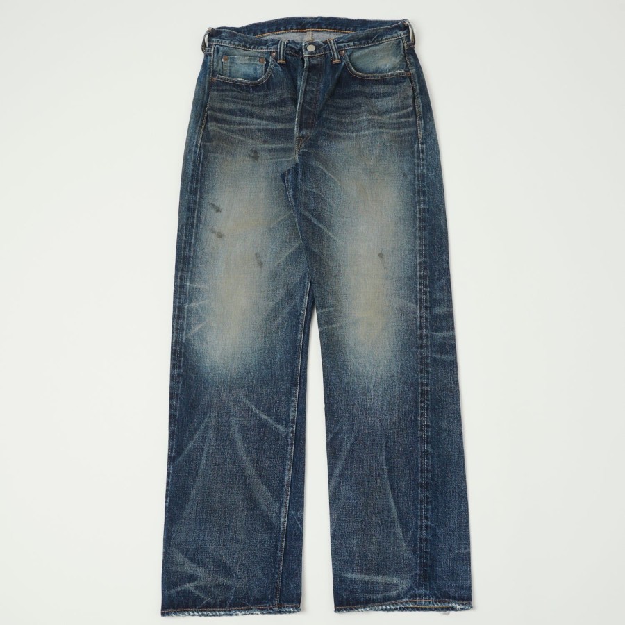 Clothing Full Count | Full Count 1345-0105Xx 15.5Oz 'Fear Of The Dark' Loose Straight Jean - Heavy Wash