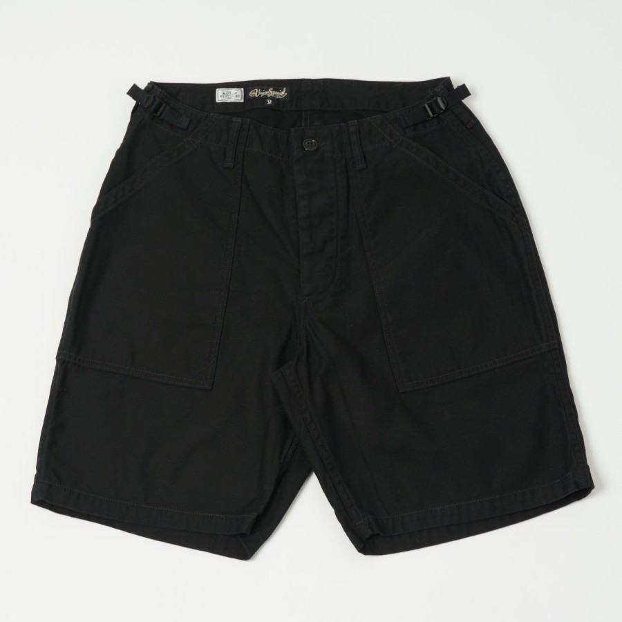 Clothing Freewheelers & Co | Freewheelers 'Garage Crew' Work Short - Black