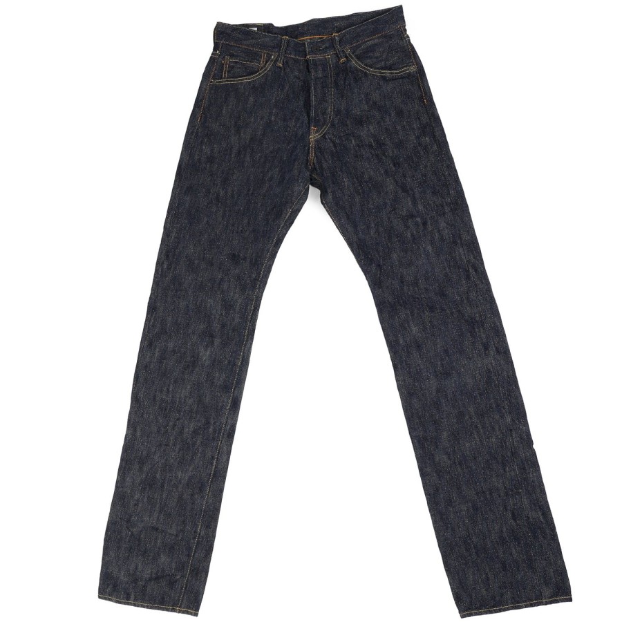 Clothing ONI Denim | Oni 245Nikhn Natural Indigo Kihannen 18Oz Regular Straight Jean - One Wash