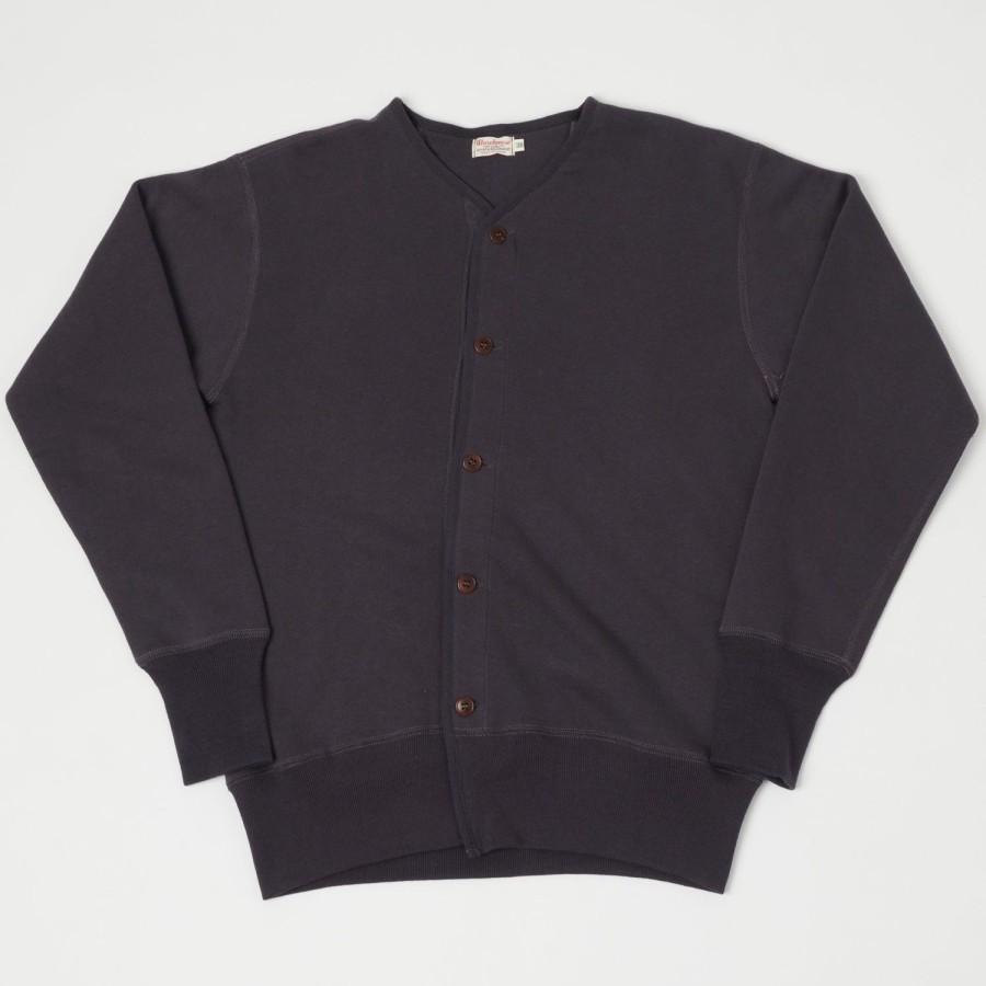 Clothing Warehouse & Co | Warehouse 456 Usn Cardigan Sweatshirt - Dark Navy