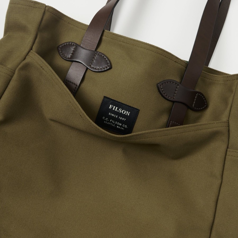 Accessories Filson | Filson Rugged Twill Tote Bag - Sepia