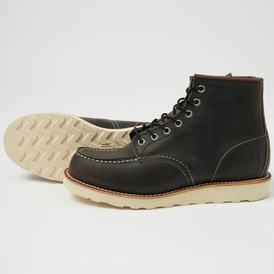 Footwear Red Wing | Red Wing 8890 6" Classic Moc Toe Boot - Charcoal Rough & Tough